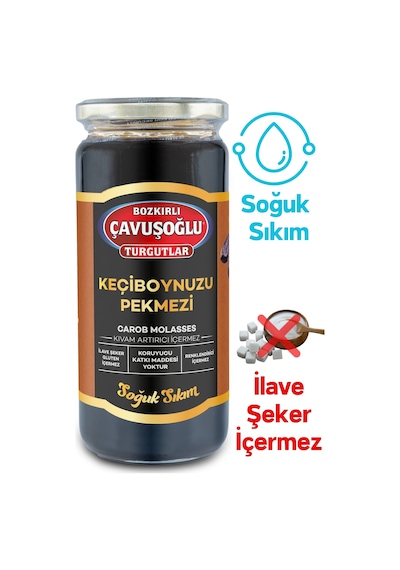Bozkırlı Çavuşoğlu Soğuk Sıkım Keçiboynuzu Harnup Pekmezi 620 G