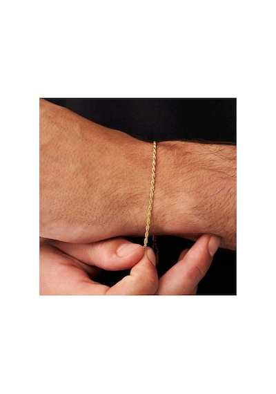 Halat Bileklik 2mm 14k Altın Kaplama