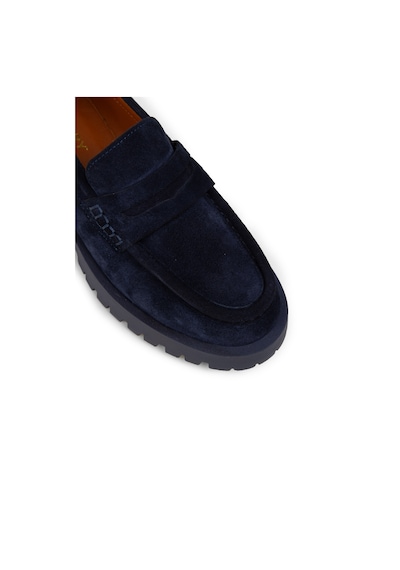 Deery Kadın Hakiki Süet Lacivert Loafer Ayakkabı - 02034zlcvc01 Lacivert