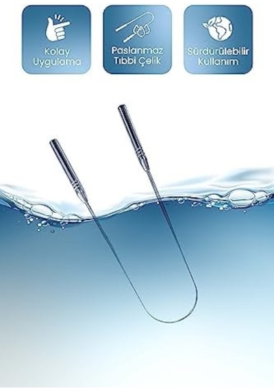 Dil Temizleme Aparatı/dil Sıyırıcı Kese + Stand Hediyeli Full 304 Surgical Stainless Steel