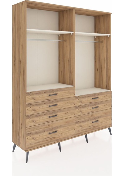 Hyperion Gardrop 4 Raflı 7 Çekmeceli 2 Askılı 176x44x221 Çam-aytaşı/çam Aytaşı/çam Hyperion Gardrop 4 Raflı 7 Çekmeceli 2 Askılı 176x44x221 Çam-aytaşı/çam Aytaşı/çam