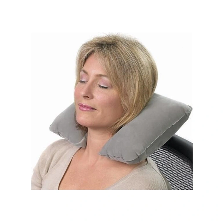 Hobibahçem Seyahat Yolculuk Uyku Boyun Yastığı Ergonomik Ortopedik Yastık Gri