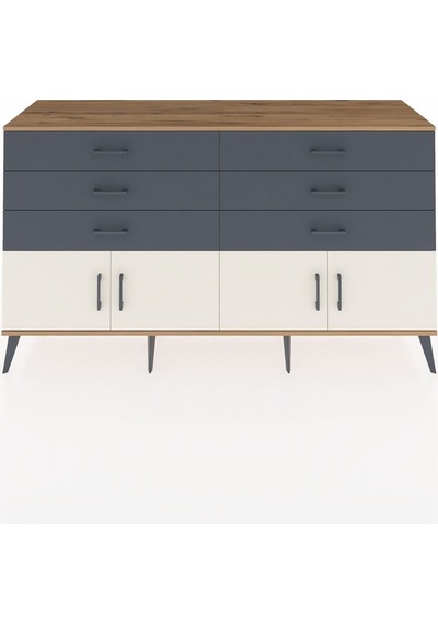 Hyperion Konsol 2 Raflı 6 Çekmeceli 4 Kapaklı 176x44x99 Çam-aytaş Çam-aytaşı/antrasit Hyperion Konsol 2 Raflı 6 Çekmeceli 4 Kapaklı 176x44x99 Çam-aytaş Çam-aytaşı/antrasit