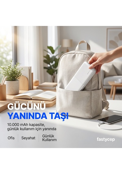 Buradabulabilirsin Snapmax Snp-3009 Beyaz 10.000 Mah Powerbank 2x Usb Çıkışlı 1 Type-c Ve 1 Micro Girişli Bbz