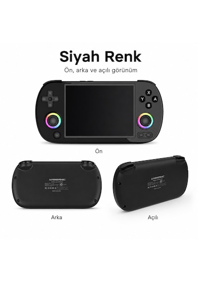 Rg40xxh Retro El Oyun Konsolu 4.0 İnç Ips Ekran, Taşınabilir Retro Atari Konsolu