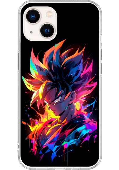 Apple Uyumlu iPhone 13 Şeffaf Kılıf Dragon Ball-z Tasarımlı 2