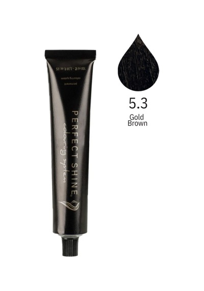 Perfect Shine Permanent Profesyonel Saç Boyası 100 ML Altın Işıltılı Açık Dore Kahve Gold