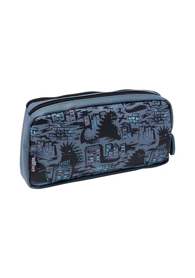 Smiggle Bright Eyes Karakter Cepli Kalem Kutusu Gri 457541 Çok  Renkli