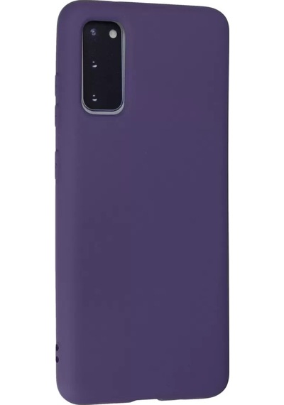 Newface Samsung Uyumlu,  Galaxy S20 Kılıf Nano İçi Kadife Silikon - Mor