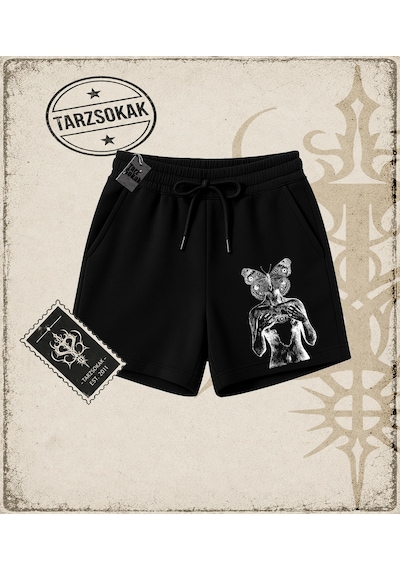 Tarzsokak Gotik & Grunge Streetwear Retro 2 Unisex Şort Siyah
