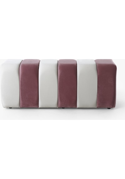 Yarmalı Bench Pembe-beyaz Pembe