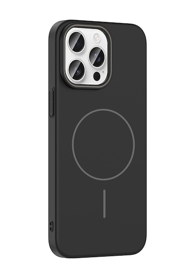 Apple Uyumlu iPhone 14 Pro Max Uyumlu Kılıf Magsafe Şarj Özellikli Zore Ruby Silikon Kapak - Lacivert Lacivert -