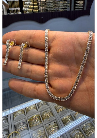 Baget Su Yolu İkili Gold Renk Takım Altın