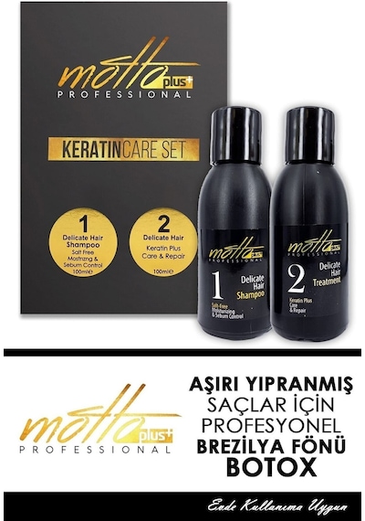 Motto Plus Keratin Şampan 100 ML + Brezilya Fönü Keratini 100 ML
