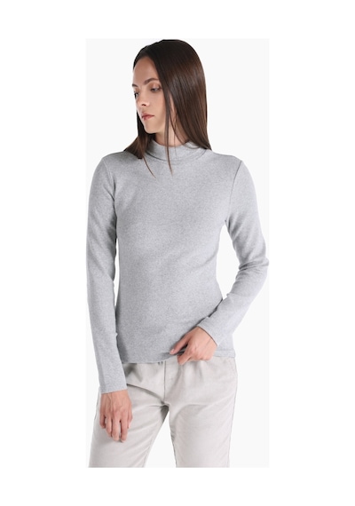 Colin's Colins Dar Kesim Balıkçı Yaka Gri Kadın Uzun Kol Tişört Cl1065697 Gri Melanj Colin's Colins Dar Kesim Balıkçı Yaka Gri Kadın Uzun Kol Tişört Cl1065697 Gri Melanj