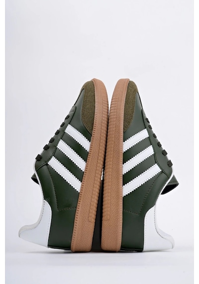 Muggo Jabbar Unisex Ortopedik Günlük Garantili Bağcıklı Yürüyüş Koşu Sneaker Spor Ayakkabı Haki
