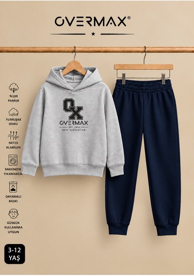 Overmax Baskılı Çocuk Kapüşonlu Eşofman Takımı 3-12 Yaş Gri Üst-lacivert Alt - 920583067 Gri Üst-lacivert Alt Overmax Baskılı Çocuk Kapüşonlu Eşofman Takımı 3-12 Yaş Gri Üst-lacivert Alt - 920583067 Gri Üst-lacivert Alt