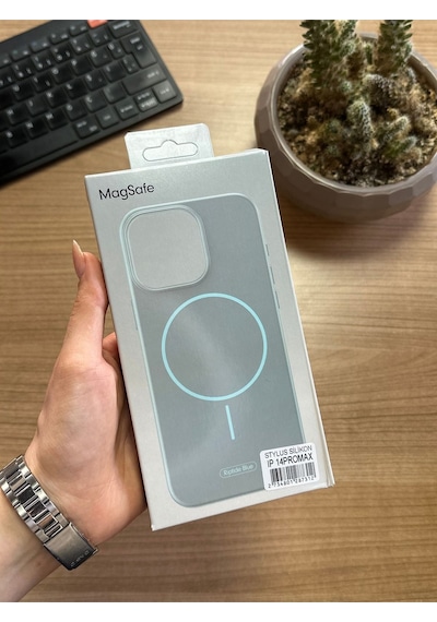 Apple Uyumlu iPhone 14 Pro Max Animasyonlu Stylus Silikon Kılıf Yeşil