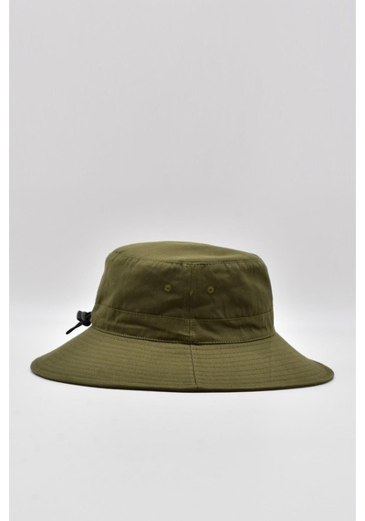 Külah Kadın Haki Outdoor Şapka İpli Bucket Safari Şapkası - Standart Haki