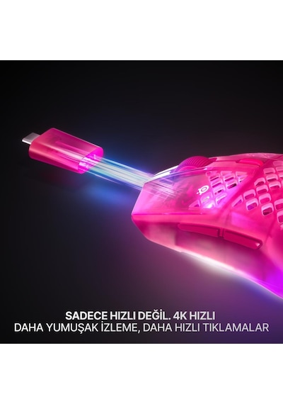 Steelseries Aerox 3 Wireless Gen 2 - Magenta Haze 4K Kablosuz Gaming Mouse