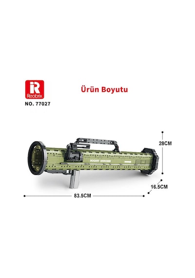 Reobrix 77027 At-4 M136 Antitank Grenade Launcher Yaratıcı Yapı Blok Seti Building Blocks 1748 Parça Reobrix 77027 At-4 M136 Antitank Grenade Launcher Yaratıcı Yapı Blok Seti Building Blocks 1748 Parça