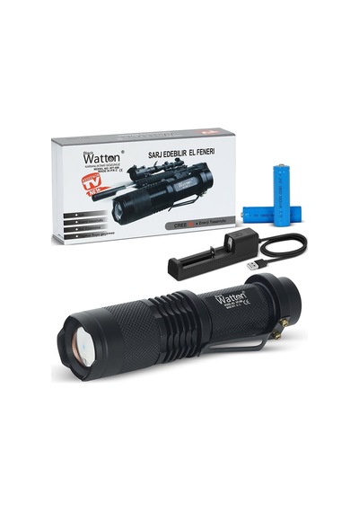 Orijinal 800 Lümen T6 Şarjlı Led El Feneri Uzun Menzilli Profesyonel Model Wt-086 Hmngoxxtptprp Çok Renkli