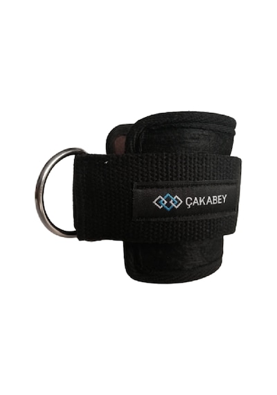 D Ring Fitness Ayak Bileği Ağırlık Çalışma Kemeri 1 Çift Siyah