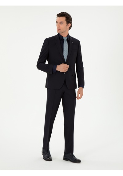 Cacharel Lacivert Slim Fit Takım Elbise
