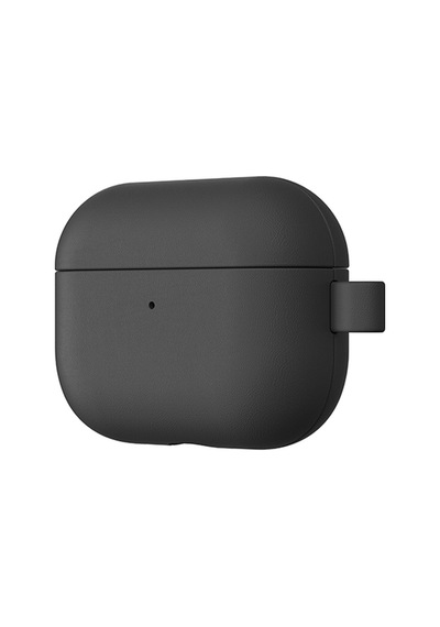 Apple Uyumlu AirPods Pro 3 Amazingthing Glamour Serisi Deri Tasarımlı Kapak Siyah Siyah