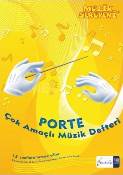 Müzik Serüveni Çok Amaçlı Müzik Defteri 1-4 Sınıflar Porte N11.1826