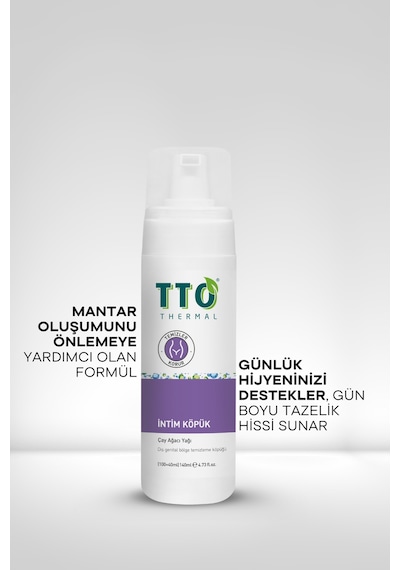 Tto Çay Ağacı Yağı İçeren Ph Dengeli Genital Bölge Temizleyici İntim Köpük 140 ML