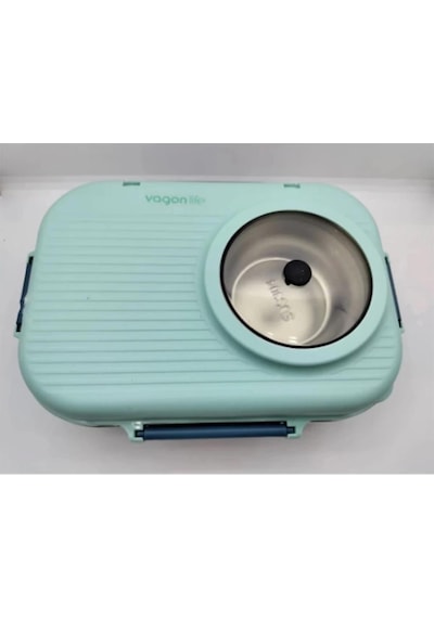 Vagonlife Bl70100 Çelik Hazneli Lunch Box Beslenme Kabı Mavi MAvi