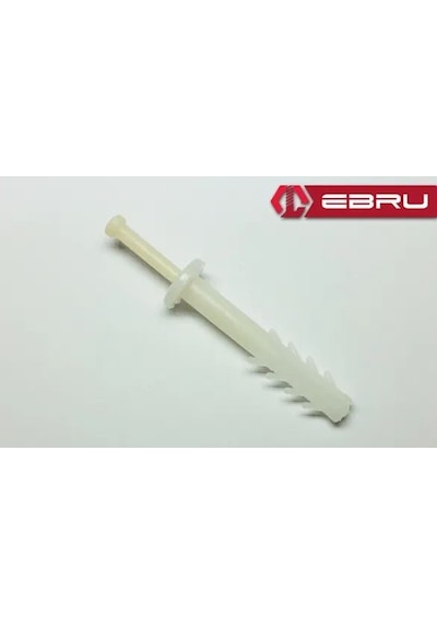 Çivili Dübel - 500 Adet Beyaz