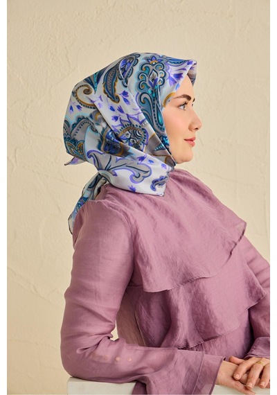 Silk Home Twill İpek Eşarp 11504-14 Gri