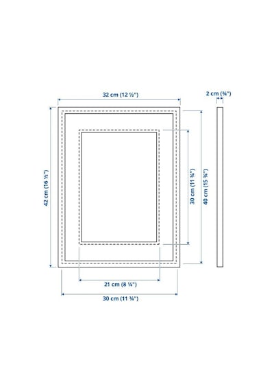 Ikea Knoppang Fotoğraf Çerçevesi 30 X 40 Cm Siyah