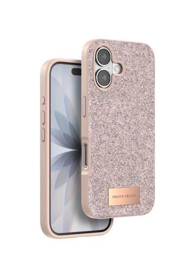 Onegif Apple İphone 17 Bright Simli Kapak - Pembe 0.2M-Çok Renkli