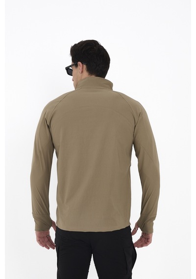 Camp Scoutland Camp136 Outdoor Tactical Su iticili Erkek Bej Taktik Sweatshirt
