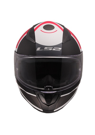 Ls2 Rapıd 2 Grıd Full Face Motosiklet Kaskı Mat Beyaz - Kırmızı - Siyah