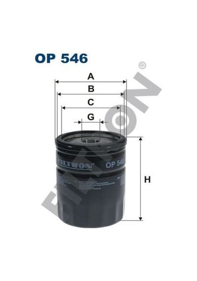 FILTRON OP546 Yağ Filtresi Ford Orion 1.8 Td 90Hp (92-93)