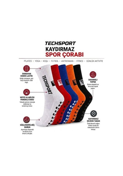Techsport Kaydırmaz Corap Çorap Ts600prf-701 Sarı Techsport Kaydırmaz Corap Çorap Ts600prf-701 Sarı