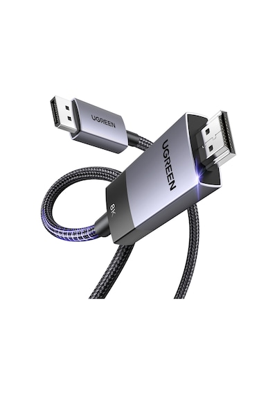 Ugreen 8k 60hz Displayport 1.4 To Hdmı 2.1 Örgülü Kablo, 2m, 80397 -