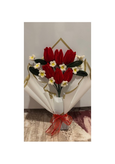 Kırmızı Lale Buket Kırmızı - 871176423 Kırmızı