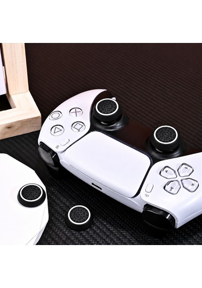 4 Adet Analog Koruyucu Silikon Kılıf Topuz Koruma Ps4 Ps5 Xbox One 360 Series Sx Switch Pro Uyumlu Beyaz