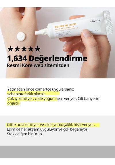 Cilt Bariyeri Güçlendiren Onarıcı Ve Nemlendirici Butter So Much Krem 80ml