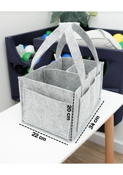 Modern Organizer Düzenleyici Bakım Çantası Antrasit - Gri