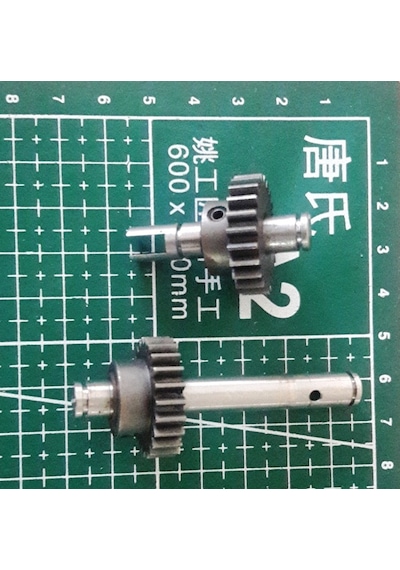 25mm Metal Dişli Çifti (7mm Çaplı Mile Setskurla Sabitlenmiş)
