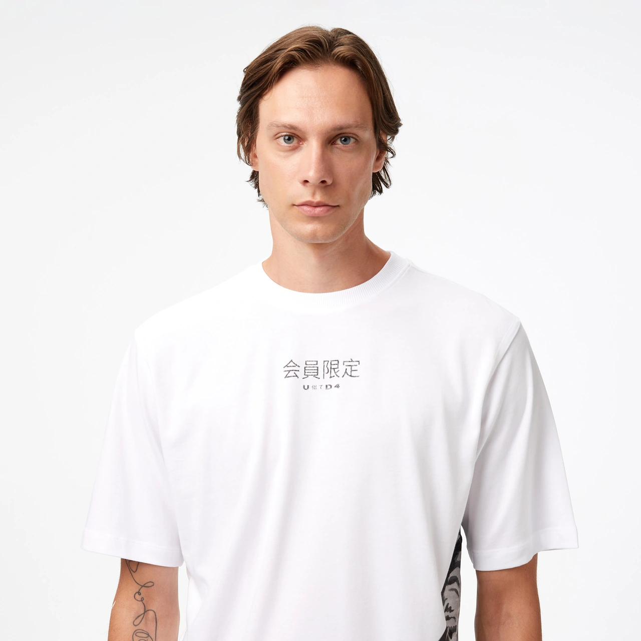United4 Unıted4 Classic Erkek Beyaz T-shirt Ft-duna Beyaz