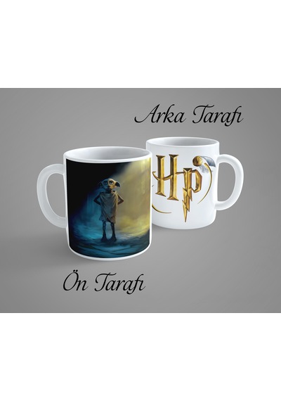 Harry Potter Dobby 2 Porselen Kupa Bardak Beyaz
