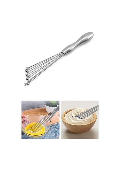 Flexi Çırpıcı Profi Plus Paslanmaz Çırpıcı 30 Cm Gri