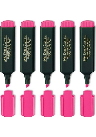 Faber-castell Fosforlu Kalem 1548 Pembe 5 Adet 0